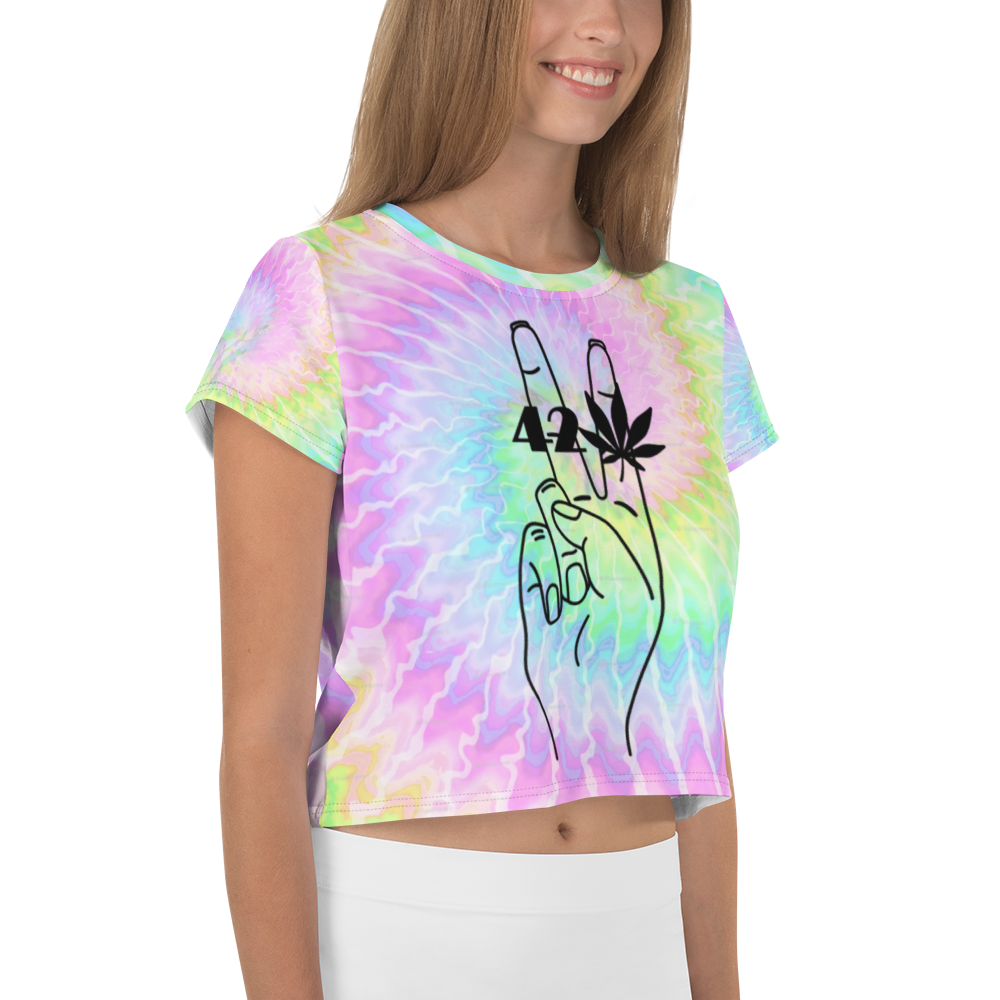 All-Over Print Crop Tee