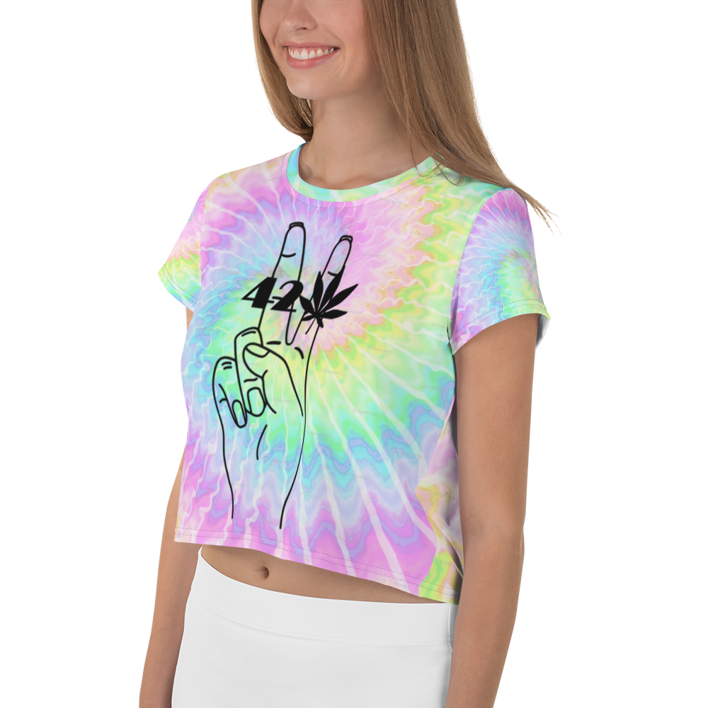 All-Over Print Crop Tee